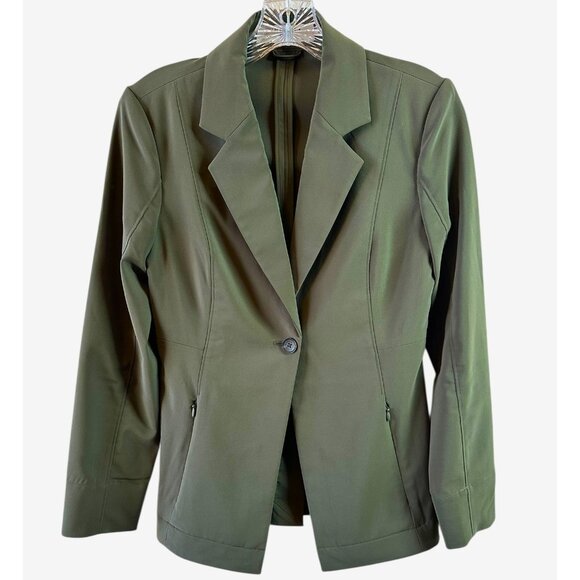 MM LaFleur Suit The Moreland Travel Blazer & Colby Pants in Olive Size 0/0P - Picture 10 of 15